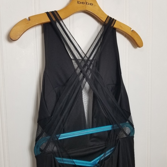 Adrianna Papell Navy Crisscross Back Maxi Dress - Picture 11 of 16